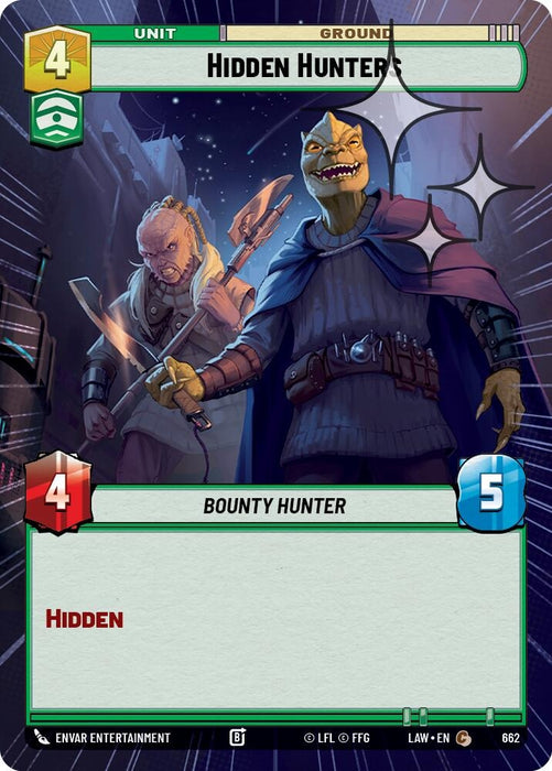 Image for Hidden Hunters (Hyperspace Foil) (424) [A Lawless Time] - Star Wars: Unlimited