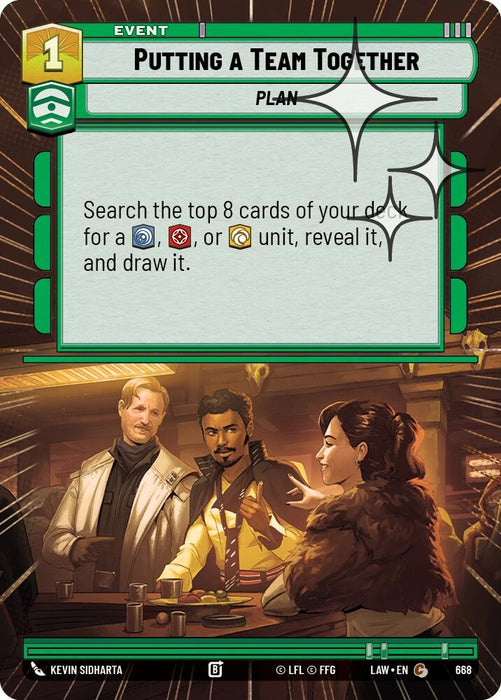 Image for Putting a Team Together (Hyperspace Foil) (430) [A Lawless Time] - Star Wars: Unlimited