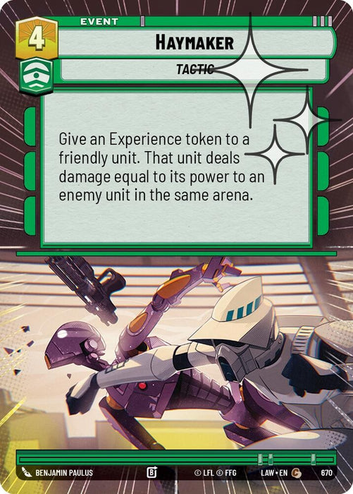 Image for Haymaker (Hyperspace Foil) (432) [A Lawless Time] - Star Wars: Unlimited