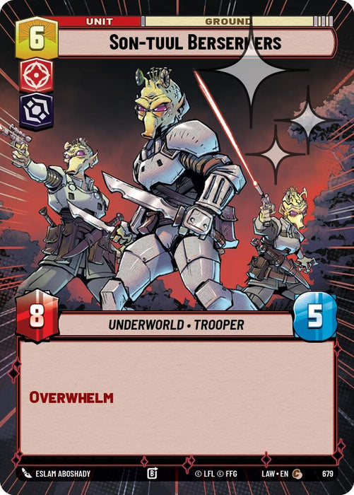 Image for Son-tuul Berserkers (Hyperspace Foil) (441) [A Lawless Time] - Star Wars: Unlimited