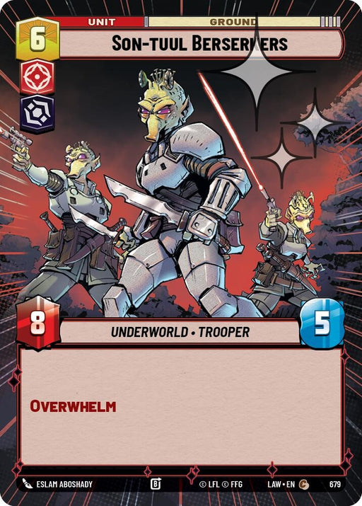 Image for Son-tuul Berserkers (Hyperspace Foil) (441) [A Lawless Time] - Star Wars: Unlimited