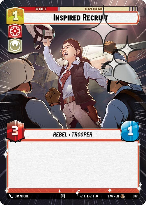 Image for Inspired Recruit (Hyperspace Foil) (444) [A Lawless Time] - Star Wars: Unlimited