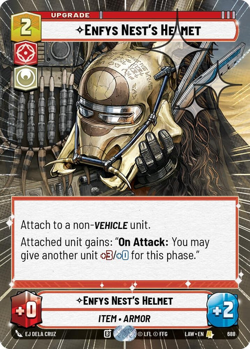 Image for Enfys Nest's Helmet (Hyperspace Foil) (450) [A Lawless Time] - Star Wars: Unlimited