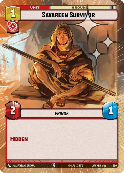 Image for Savareen Survivor (Hyperspace Foil) (452) [A Lawless Time] - Star Wars: Unlimited