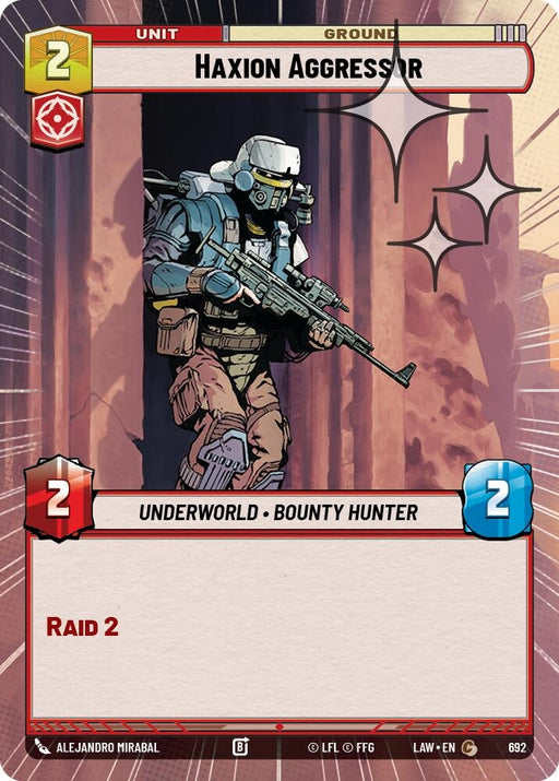 Image for Haxion Aggressor (Hyperspace Foil) (454) [A Lawless Time] - Star Wars: Unlimited