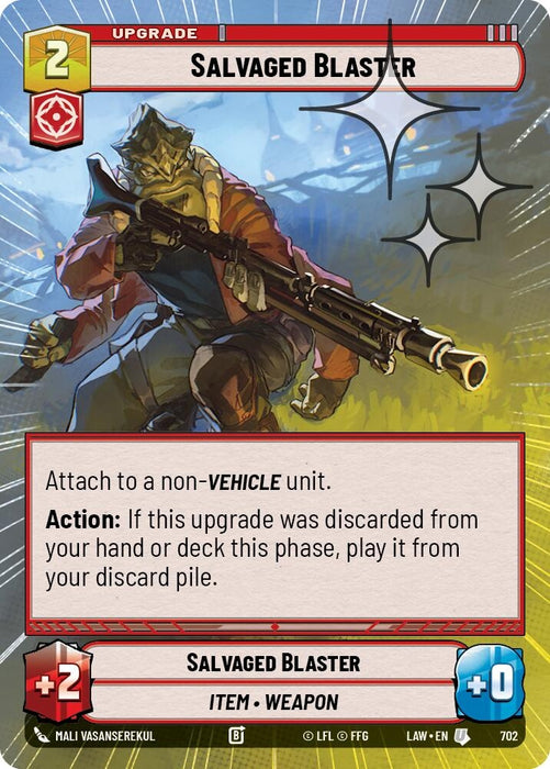 Image for Salvaged Blaster (Hyperspace Foil) (464) [A Lawless Time] - Star Wars: Unlimited