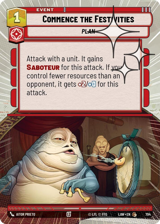 Image for Commence the Festivities (Hyperspace Foil) (466) [A Lawless Time] - Star Wars: Unlimited