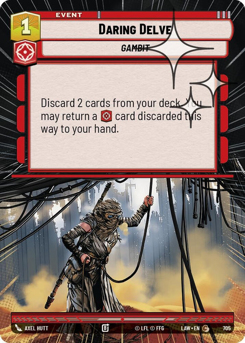 Image for Daring Delve (Hyperspace Foil) (467) [A Lawless Time] - Star Wars: Unlimited