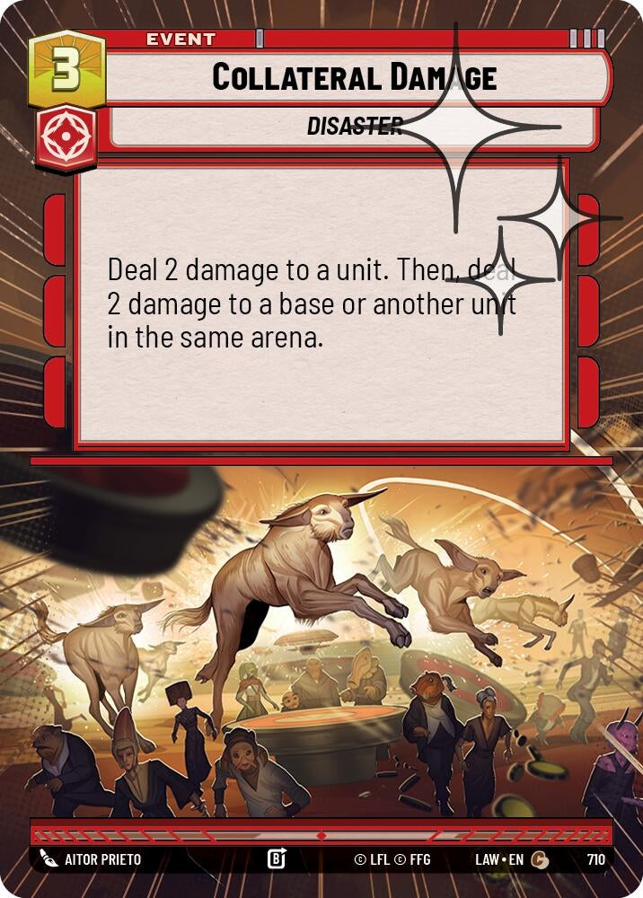 Image for Collateral Damage (Hyperspace Foil) (472) [A Lawless Time] - Star Wars: Unlimited