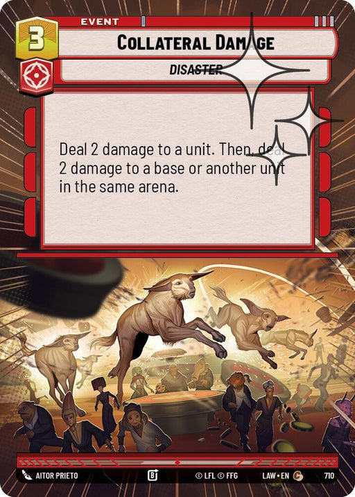 Image for Collateral Damage (Hyperspace Foil) (472) [A Lawless Time] - Star Wars: Unlimited