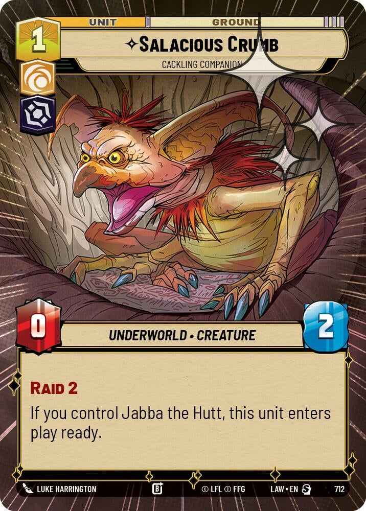 Image for Salacious Crumb - Cackling Companion (Hyperspace Foil) (474) [A Lawless Time] - Star Wars: Unlimited