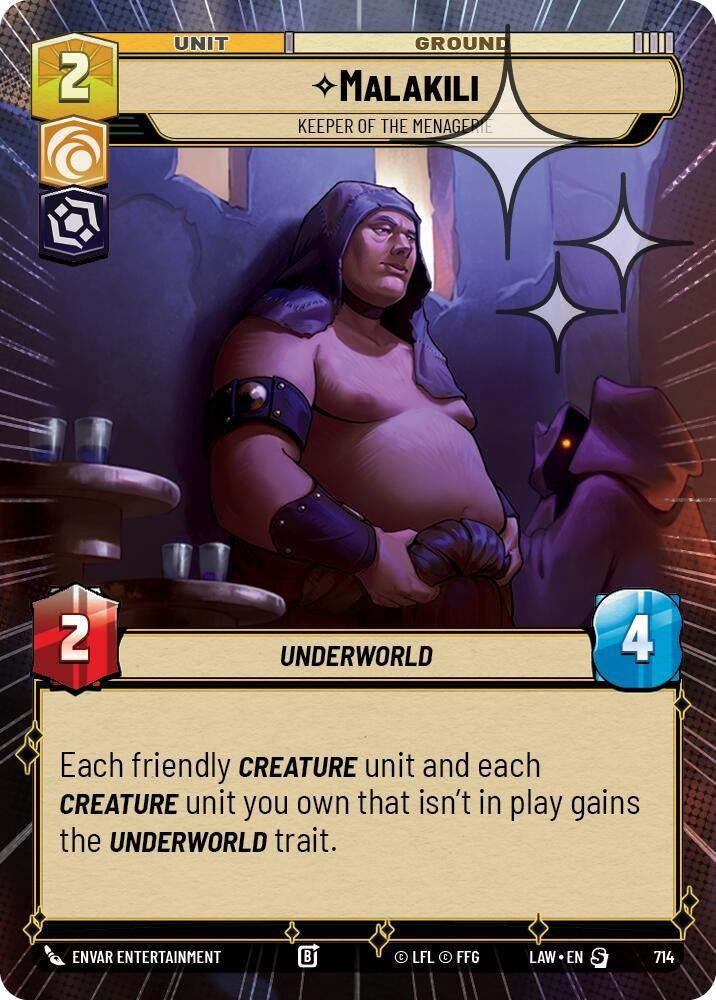 Image for Malakili - Keeper of the Menagerie (Hyperspace Foil) (476) [A Lawless Time] - Star Wars: Unlimited