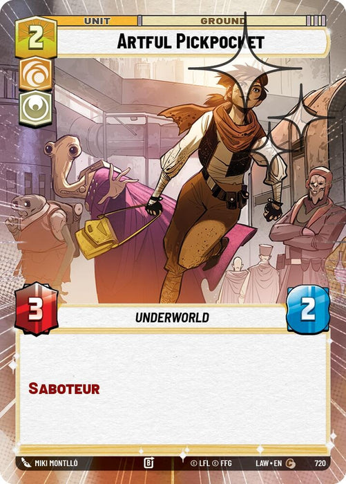 Image for Artful Pickpocket (Hyperspace Foil) (482) [A Lawless Time] - Star Wars: Unlimited