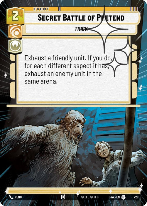 Image for Secret Battle of Pretend (Hyperspace Foil) (490) [A Lawless Time] - Star Wars: Unlimited