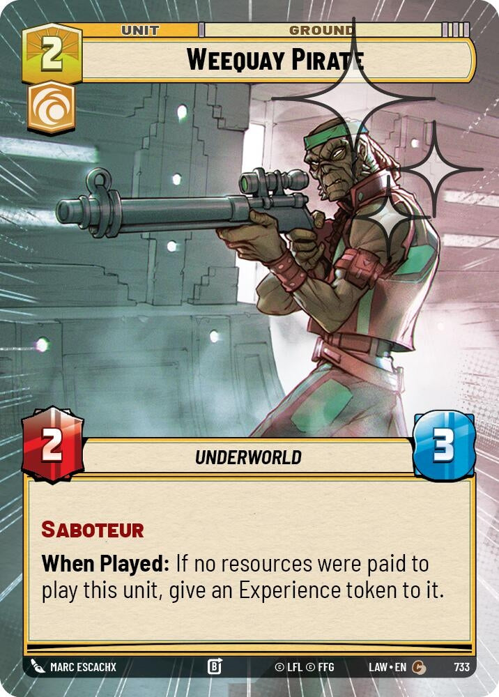 Image for Weequay Pirate (Hyperspace Foil) (495) [A Lawless Time] - Star Wars: Unlimited