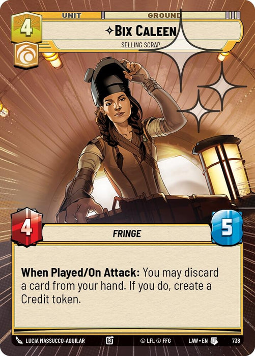 Image for Bix Caleen - Selling Scrap (Hyperspace Foil) (500) [A Lawless Time] - Star Wars: Unlimited