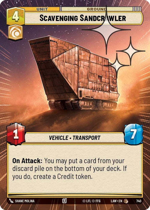 Image for Scavenging Sandcrawler (Hyperspace Foil) (502) [A Lawless Time] - Star Wars: Unlimited