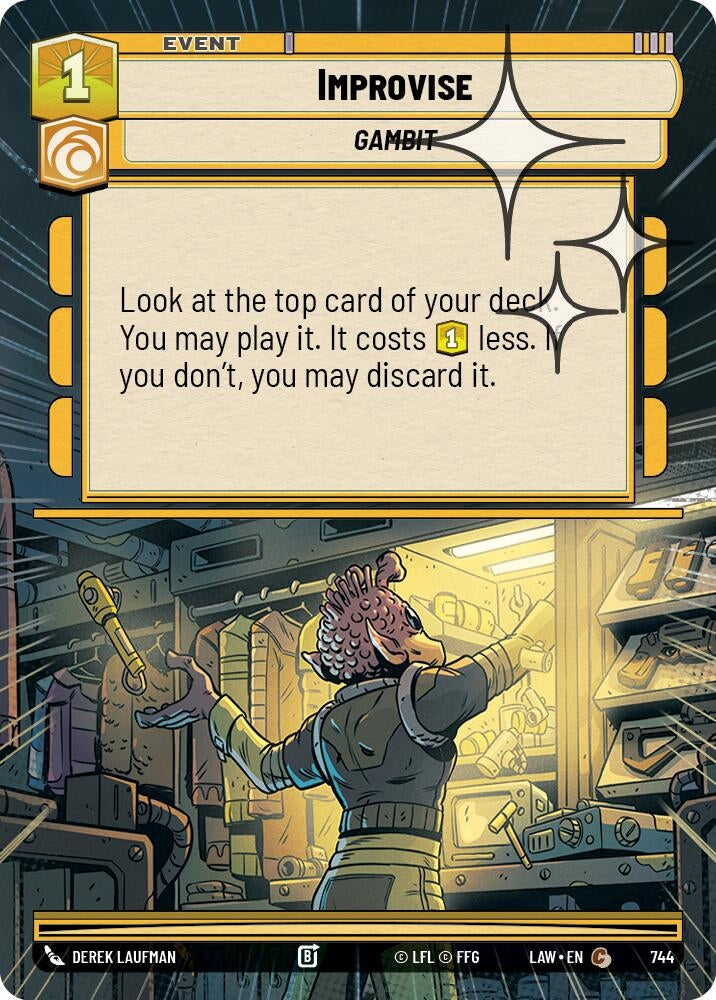 Image for Improvise (Hyperspace Foil) (506) [A Lawless Time] - Star Wars: Unlimited