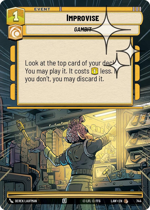 Image for Improvise (Hyperspace Foil) (506) [A Lawless Time] - Star Wars: Unlimited
