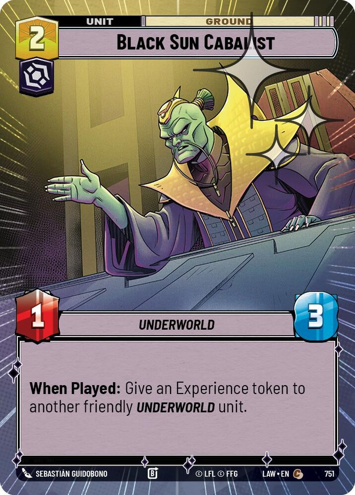 Image for Black Sun Cabalist (Hyperspace Foil) (513) [A Lawless Time] - Star Wars: Unlimited