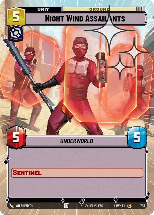 Image for Night Wind Assailants (Hyperspace Foil) (515) [A Lawless Time] - Star Wars: Unlimited