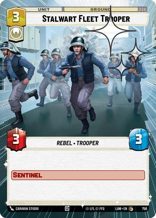Image for Stalwart Fleet Trooper (Hyperspace Foil) (518) [A Lawless Time] - Star Wars: Unlimited