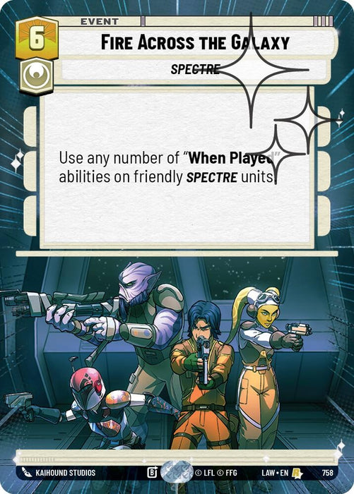 Image for Fire Across the Galaxy (Hyperspace Foil) (520) [A Lawless Time] - Star Wars: Unlimited