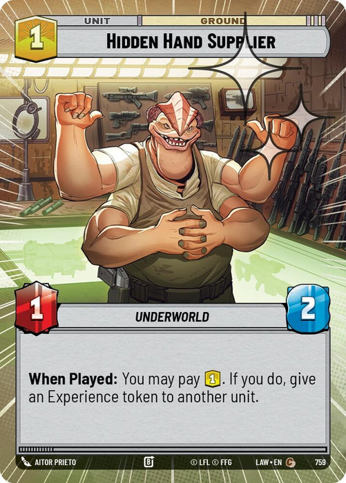 Image for Hidden Hand Supplier (Hyperspace Foil) (521) [A Lawless Time] - Star Wars: Unlimited
