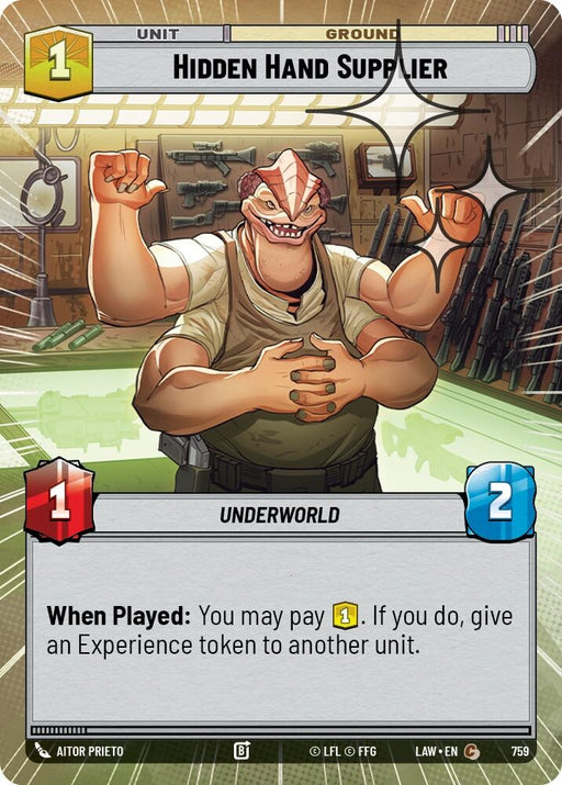 Image for Hidden Hand Supplier (Hyperspace Foil) (521) [A Lawless Time] - Star Wars: Unlimited