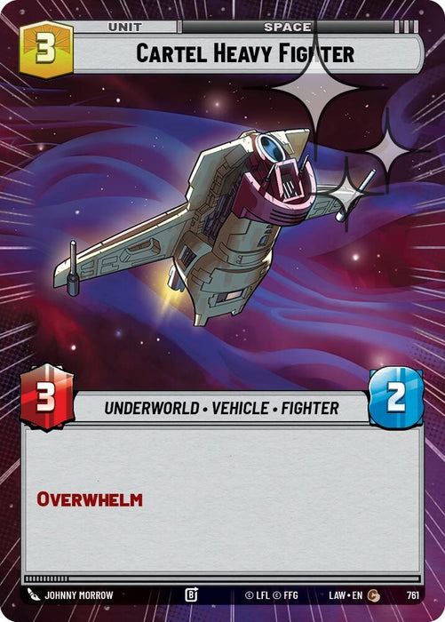 Image for Cartel Heavy Fighter (Hyperspace Foil) (523) [A Lawless Time] - Star Wars: Unlimited