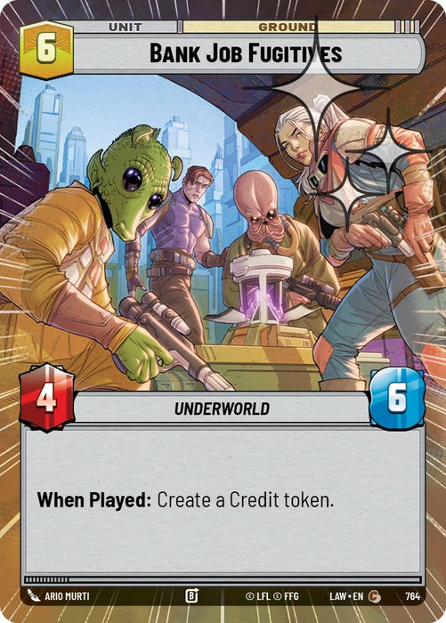 Image for Bank Job Fugitives (Hyperspace Foil) (526) [A Lawless Time] - Star Wars: Unlimited