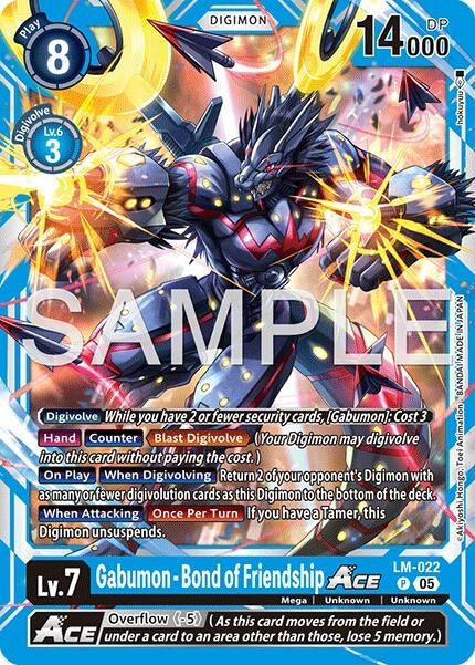 Image for Gabumon - Bond of Friendship ACE (Reprint) (LM-022 P) [Advanced Booster Digimon Generation] - Digimon Card Game
