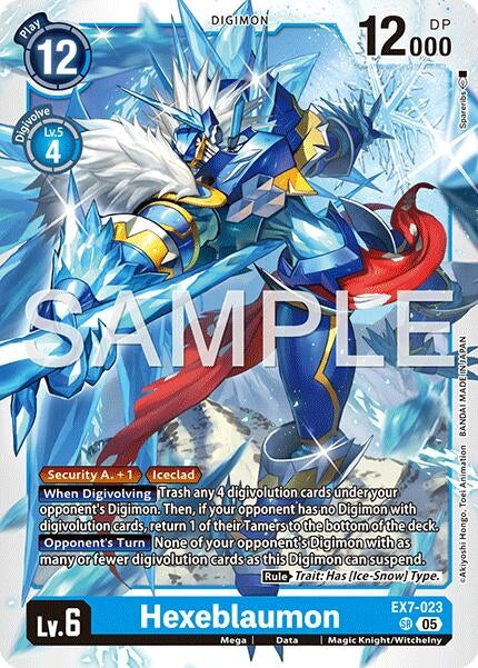 Image for Hexeblaumon (Reprint) (EX7-023 SR) [Advanced Booster Digimon Generation] - Digimon Card Game