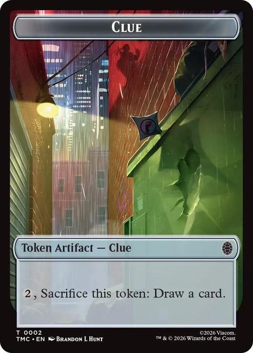 Image for Clue // Rat Double-Sided Token (2 // 6) [Teenage Mutant Ninja Turtles] - Magic: The Gathering