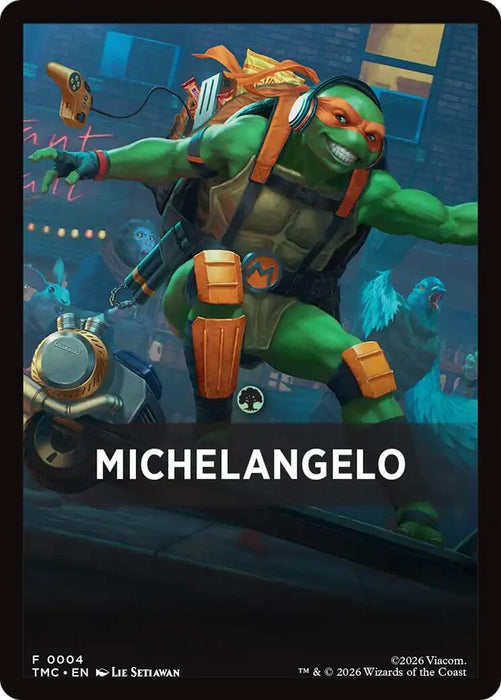 Image for Michelangelo Theme Card (4) [Teenage Mutant Ninja Turtles] - Magic: The Gathering