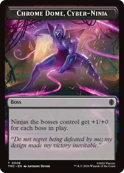 Image for Chrome Dome, Cyber-Ninja (6) [Teenage Mutant Ninja Turtles] - Magic: The Gathering
