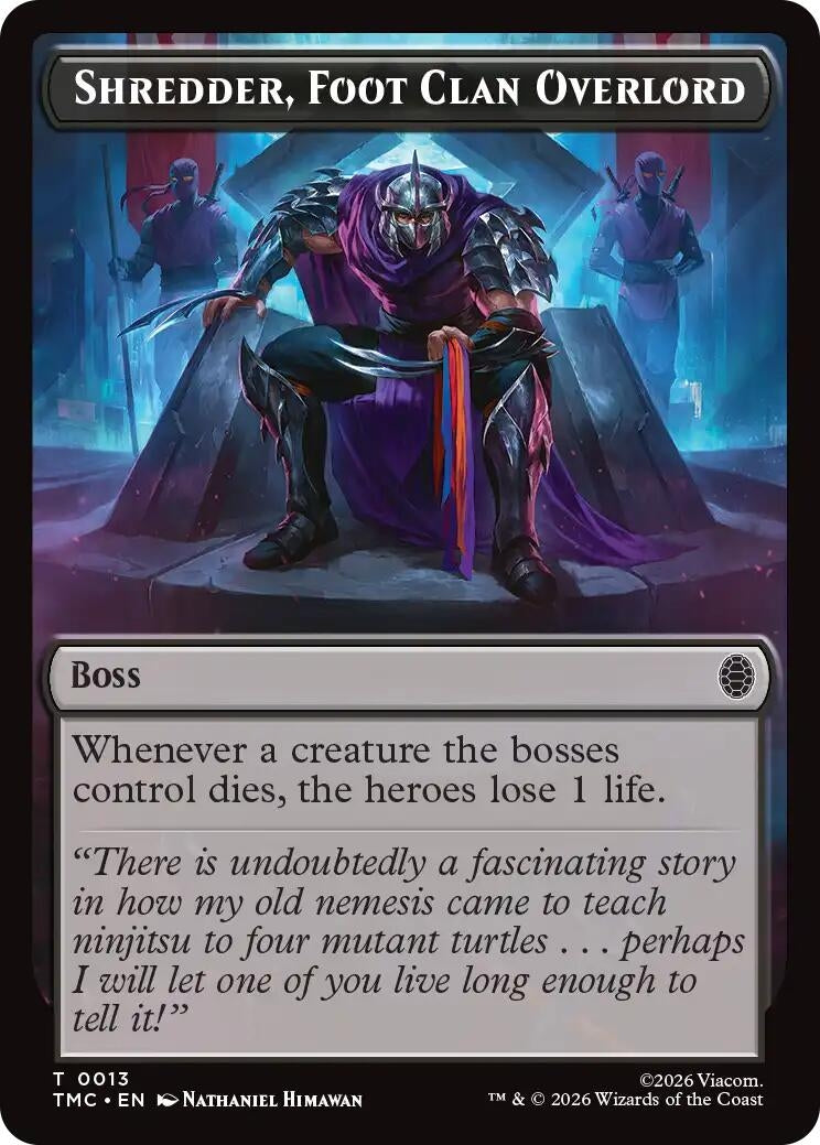 Image for Shredder, Foot Clan Overlord (13) [Teenage Mutant Ninja Turtles] - Magic: The Gathering