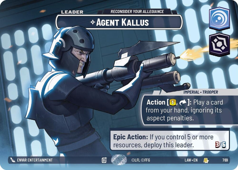 Image for Agent Kallus - Reconsider Your Allegiance (Showcase) (769) [A Lawless Time] - Star Wars: Unlimited