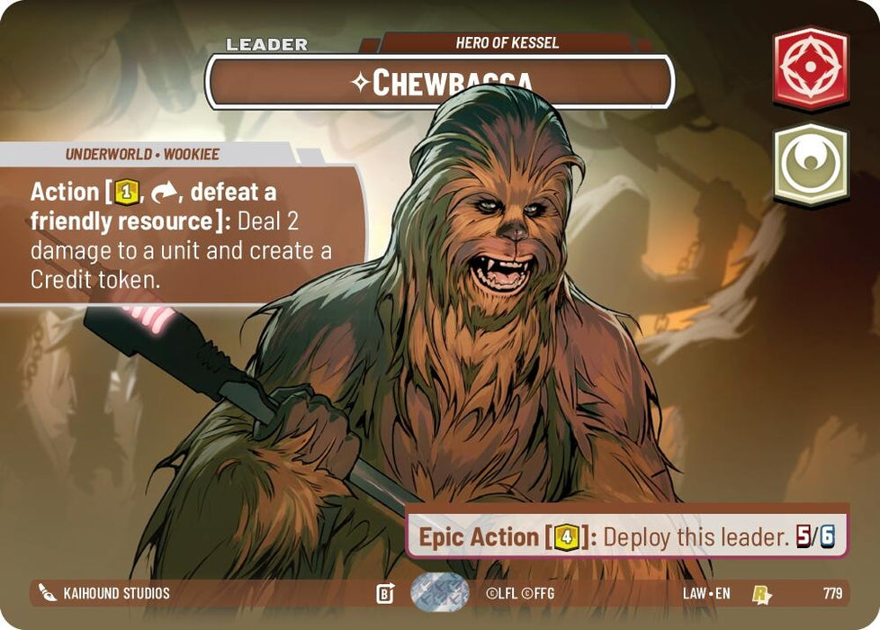Image for Chewbacca - Hero of Kessel (Showcase) (779) [A Lawless Time] - Star Wars: Unlimited