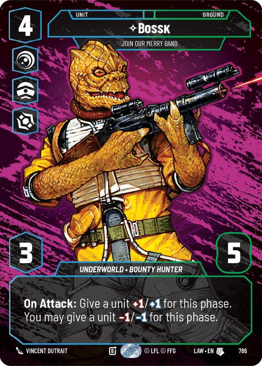 Image for Bossk - Join Our Merry Band (Prestige) (786) [A Lawless Time] - Star Wars: Unlimited