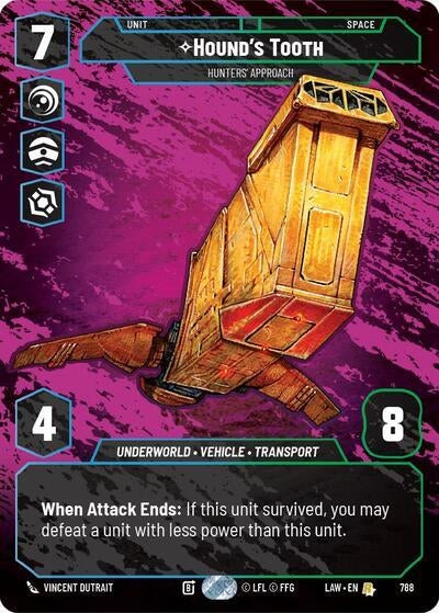 Image for Hound's Tooth - Hunters' Approach (Prestige) (788) [A Lawless Time] - Star Wars: Unlimited
