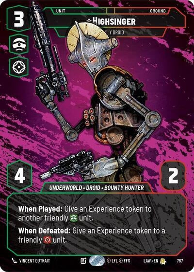 Image for Highsinger - Deadly Droid (Prestige) (787) [A Lawless Time] - Star Wars: Unlimited