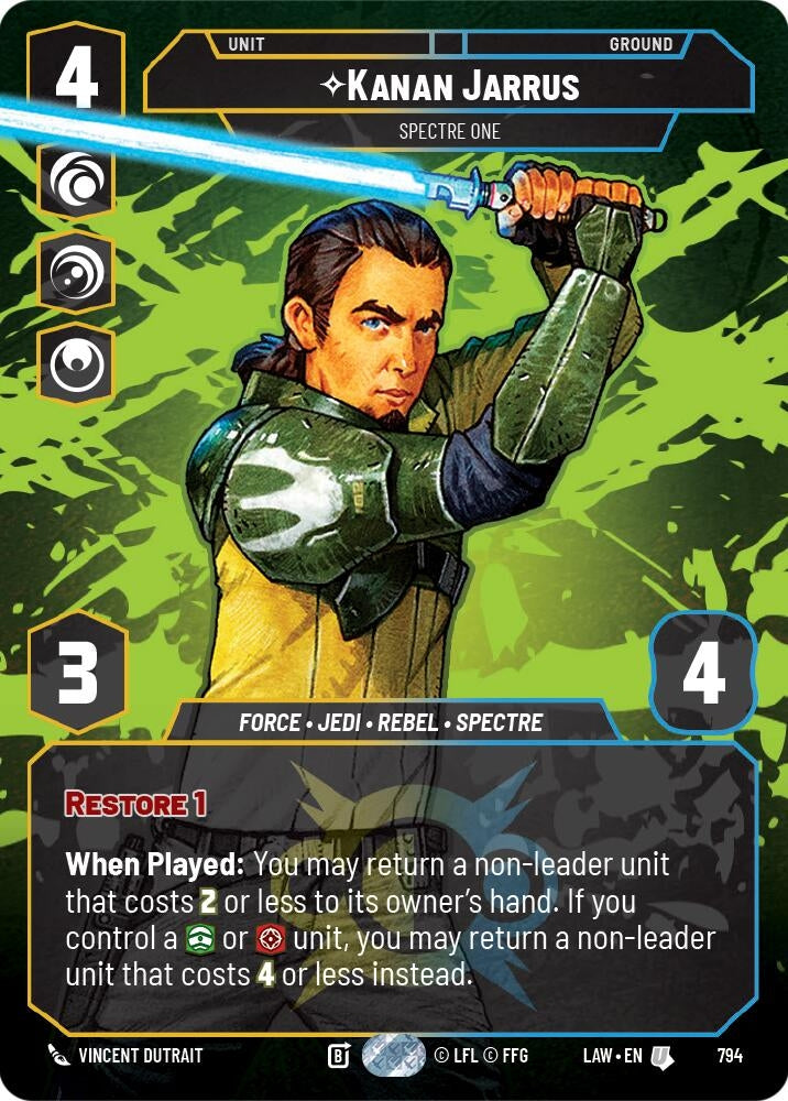 Image for Kanan Jarrus - Spectre One (Prestige) (794) [A Lawless Time] - Star Wars: Unlimited