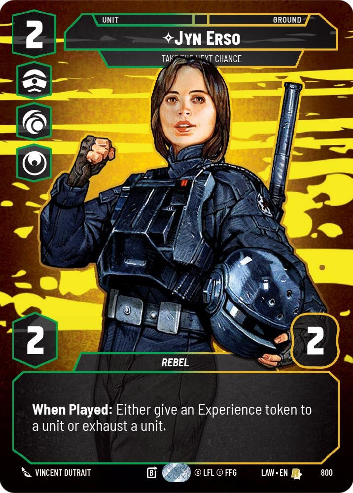 Image for Jyn Erso - Take the Next Chance (Prestige) (800) [A Lawless Time] - Star Wars: Unlimited