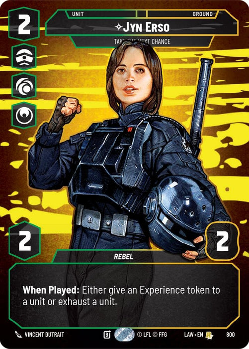 Image for Jyn Erso - Take the Next Chance (Prestige) (800) [A Lawless Time] - Star Wars: Unlimited