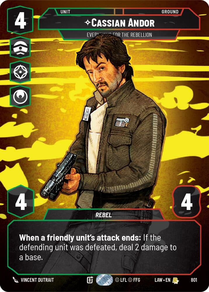 Image for Cassian Andor - Everything for the Rebellion (Prestige) (801) [A Lawless Time] - Star Wars: Unlimited