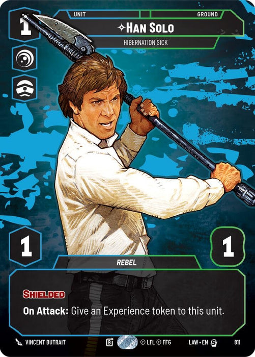 Image for Han Solo - Hibernation Sick (Prestige) (811) [A Lawless Time] - Star Wars: Unlimited