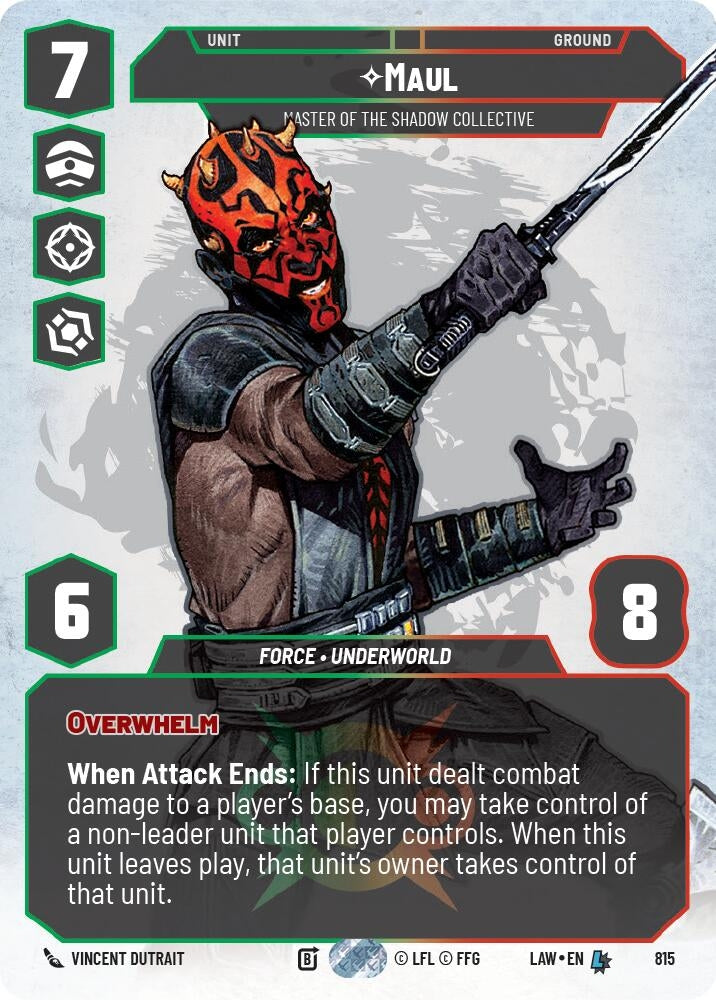 Image for Maul - Master of the Shadow Collective (Prestige) (815) [A Lawless Time] - Star Wars: Unlimited