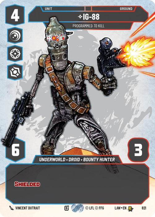Image for IG-88 - Programmed to Kill (Prestige) (821) [A Lawless Time] - Star Wars: Unlimited