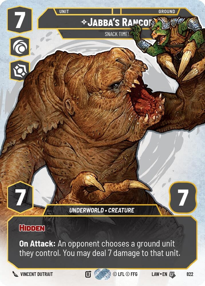 Image for Jabba's Rancor - Snack Time! (Prestige) (822) [A Lawless Time] - Star Wars: Unlimited